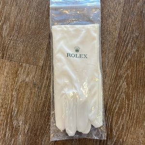Vintage official Rolex white showcase gloves
